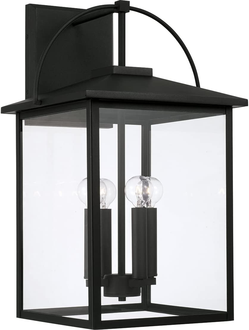 Capital Lighting 948041BK Bryson 4 Light Outdoor Wall Lantern Black