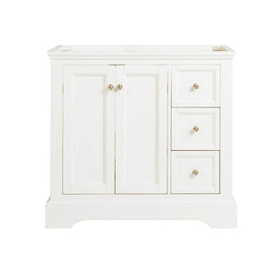 Fresca FCB2436WHM Fresca Windsor 36" Matte White Traditional Bathroom Cabinet