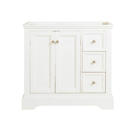 Fresca FCB2436WHM Fresca Windsor 36" Matte White Traditional Bathroom Cabinet