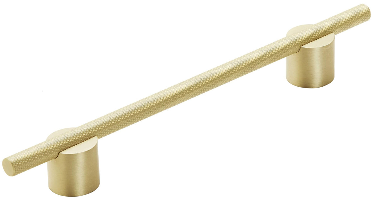 Amerock Cabinet Pull Matte Gold 6-5/16 inch (160 mm) Center to Center Transcendent 1 Pack Drawer Pull Drawer Handle Cabinet Hardware