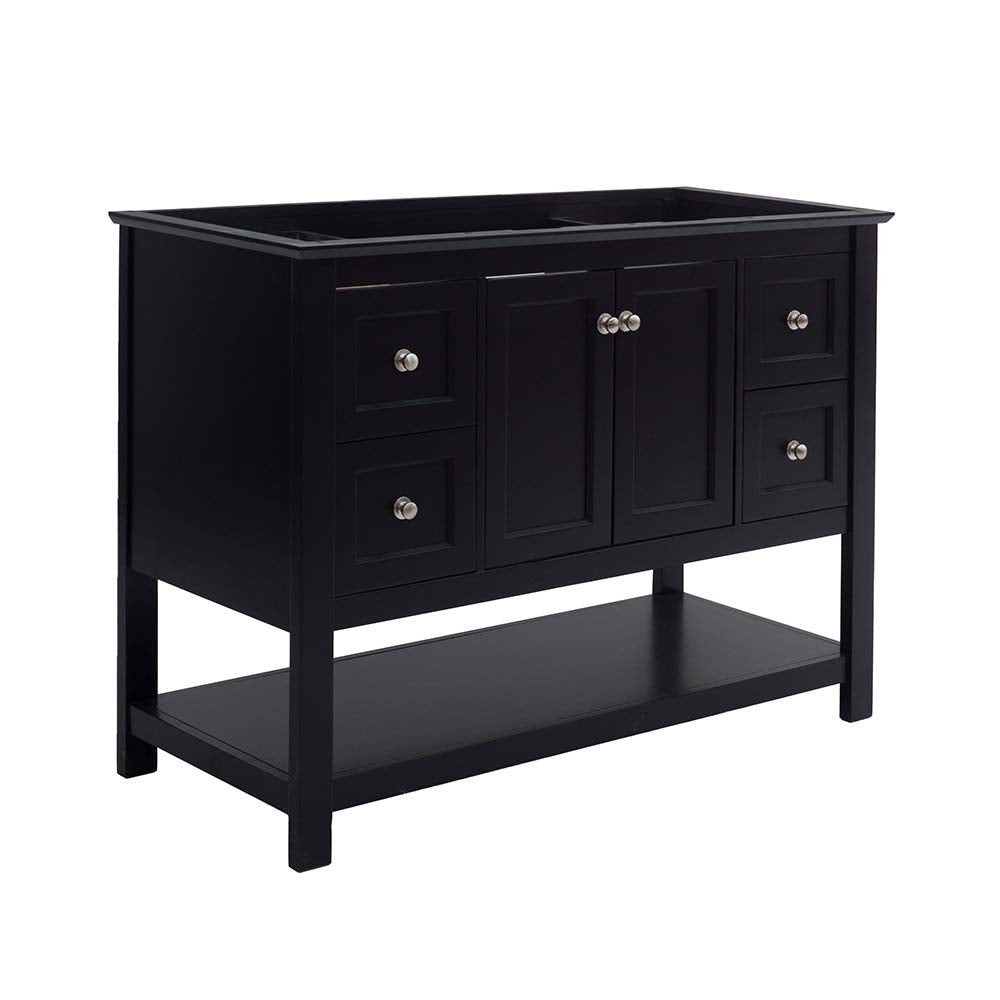 Fresca FCB2348BL Fresca Manchester 48" Black Traditional Bathroom Cabinet