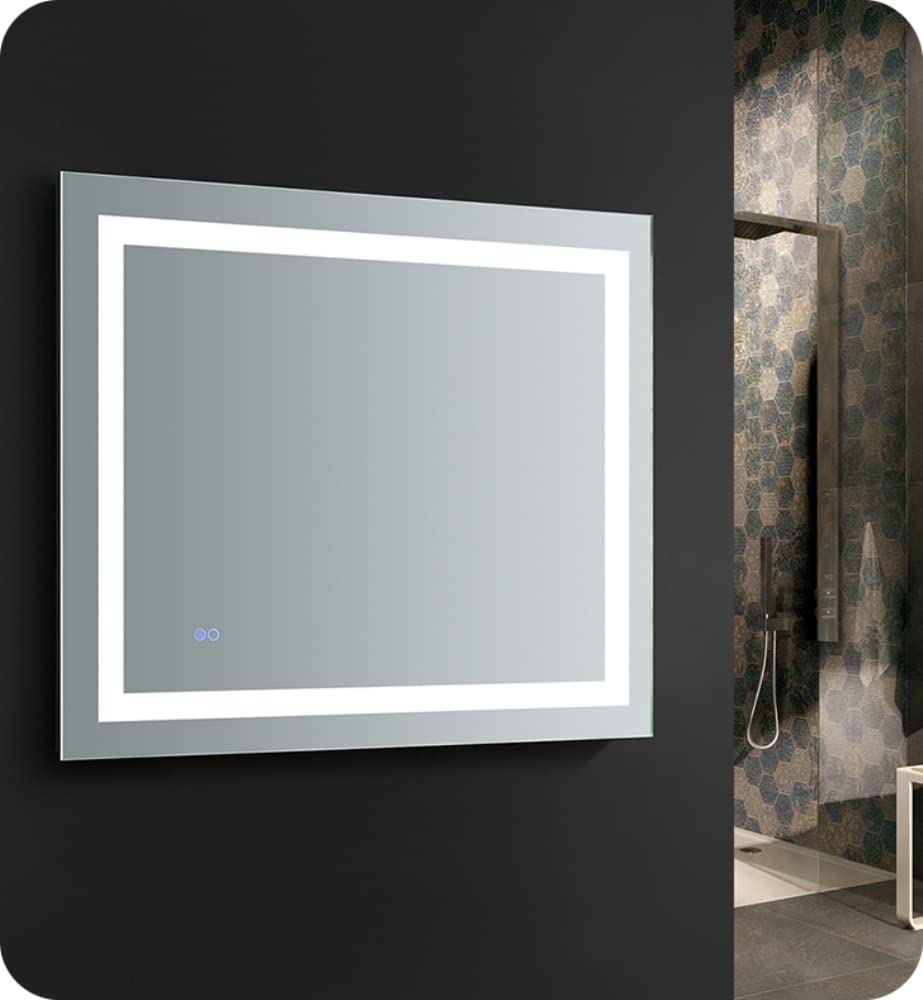 Fresca FMR023630 Fresca Santo 36" Wide x 30" Tall Bathroom Mirror w/ LED Lighting and Defogger