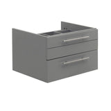 Fresca FCB6124GR-VSL Fresca Lucera 24" Gray Wall Hung Vessel Sink Modern Bathroom Cabinet