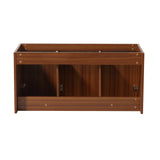 Fresca FCB8092TK Fresca Vista 48" Teak Wall Hung Modern Bathroom Cabinet