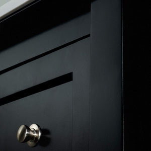 Fresca FVN2348BL-D Fresca Manchester 48" Black Traditional Double Sink Bathroom Vanity w/ Mirrors