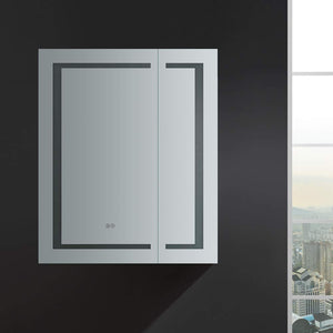 Fresca FMC023036 Fresca Spazio 30" Wide x 36" Tall Bathroom Medicine Cabinet w/ LED Lighting & Defogger