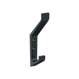 Amerock H37003MB Emerge Double Prong Decorative Wall Hook Matte Black Hook for Coats, Hats, Backpacks, Bags Hooks for Bathroom, Bedroom, Closet, Entryway, Laundry Room, Office