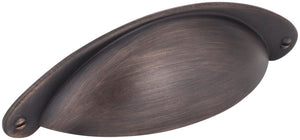 Jeffrey Alexander 8233DBAC 3" Center-to-Center Brushed Oil Rubbed Bronze Lyon Cabinet Cup Pull