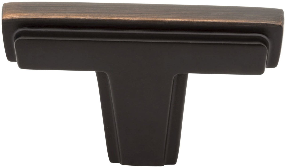 Jeffrey Alexander 259BNBDL 2" Brushed Pewter Lexa Cabinet "T" Knob