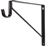 Hardware Resources 1516ORB Dark Bronze Shelf Bracket with Rod Support for 1-5/16" Round Closet Rods