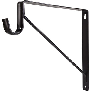 Hardware Resources 1516ORB Dark Bronze Shelf Bracket with Rod Support for 1-5/16" Round Closet Rods