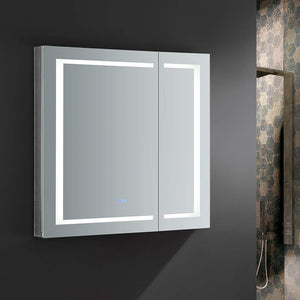 Fresca FMC023636 Fresca Spazio 36" Wide x 36" Tall Bathroom Medicine Cabinet w/ LED Lighting & Defogger