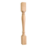 Hardware Resources P1MP 3-1/2" W x 3-1/2" D x 35-1/2" H Maple Turned Post