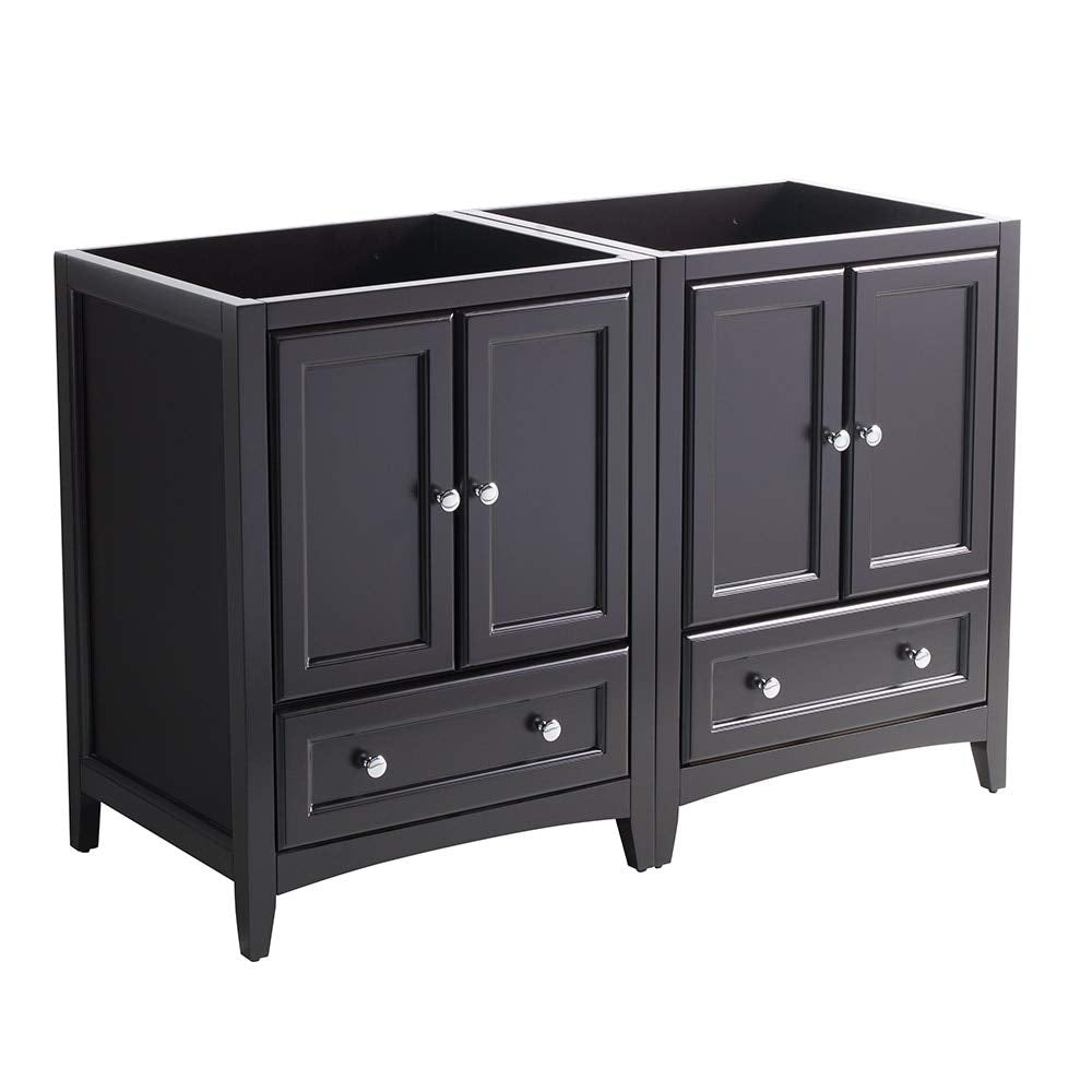 Fresca FCB20-2424ES Fresca Oxford 48" Espresso Traditional Double Sink Bathroom Cabinets