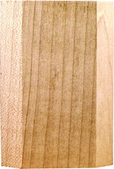Hardware Resources TB1A-RW 2-7/8" W x 1-7/8" D x 9-7/8" H Rubberwood Spool & Beveled Transition Block