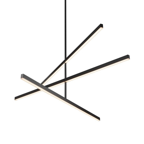 Kuzco CH10356-BG VEGA 56" CH Brushed Gold 120V TRIAC/ELV LED 3000K 90CRI 72W