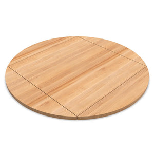 John Boos RTM-42-DL4 Maple Four Corner Drop Leaf Restaurant Dining Tops, Premium Full Length Rails, 1-1/2