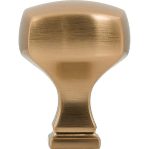 Jeffrey Alexander 278SBZ 1-1/8" Overall Length Satin Bronze Square Audrey Cabinet Knob