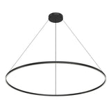 Kuzco PD87172-BK CERCHIO 72" PENDANT BK TEXTURED DOWN ONLY DUO CANOPY 930 TRIAC 120 162W