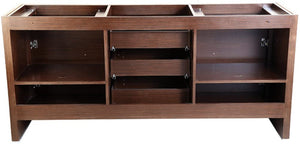 Fresca FCB8172WG Fresca Allier 72" Wenge Brown Modern Double Sink Bathroom Cabinet