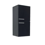 Fresca FST8091BW Fresca Black Bathroom Linen Side Cabinet w/ 2 Storage Areas