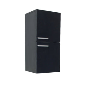 Fresca FST8091BW Fresca Black Bathroom Linen Side Cabinet w/ 2 Storage Areas