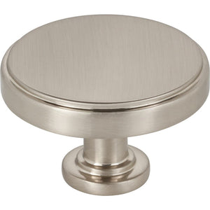 Jeffrey Alexander 171L-SN 1-3/4" Diameter Satin Nickel Richard Cabinet Knob