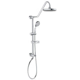 PULSE ShowerSpas 1011-CH-1.8GPM Kauai III Shower System, with 8" Rain Showerhead, 5-Function Hand Shower, Adjustable Slide Bar and Soap Dish, Polished Chrome, 1.8 GPM