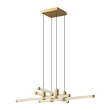 Kuzco CH23534-BG BLADE 34" CHANDELIER BRUSHED GOLD 120" WIRE 120V TRIAC/ELV LED 3000K 90CRI 29W