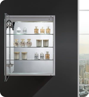 Fresca FMC022430-L Fresca Spazio 24" Wide x 30" Tall Bathroom Medicine Cabinet w/ LED Lighting & Defogger