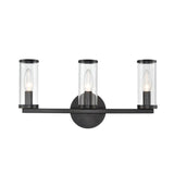 Alora WV309033UBCG REVOLVE WALL VANITY 3 LIGHT URBAN BRONZE CLEAR GLASS