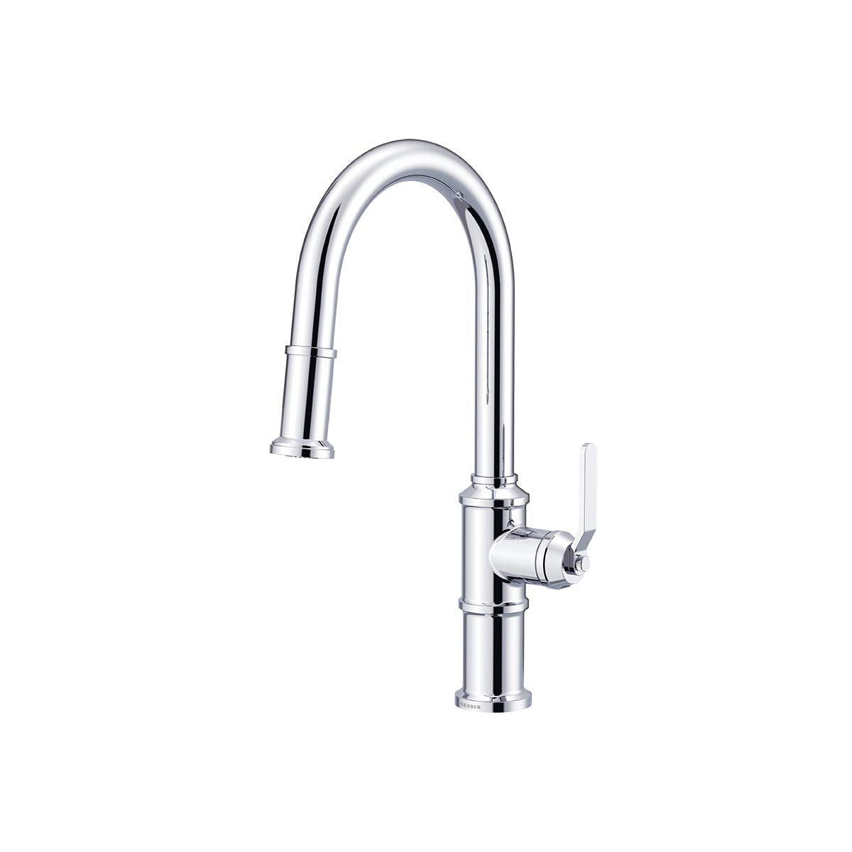 Gerber D454437 Chrome Kinzie Single Handle Pull-down Kitchen Faucet