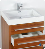 Fresca FCB8024TK Fresca Livello 24" Teak Modern Bathroom Cabinet