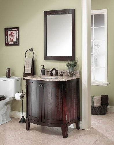 Foremost BLCM-2434 Bellani Dark Cherry Bathroom Mirror