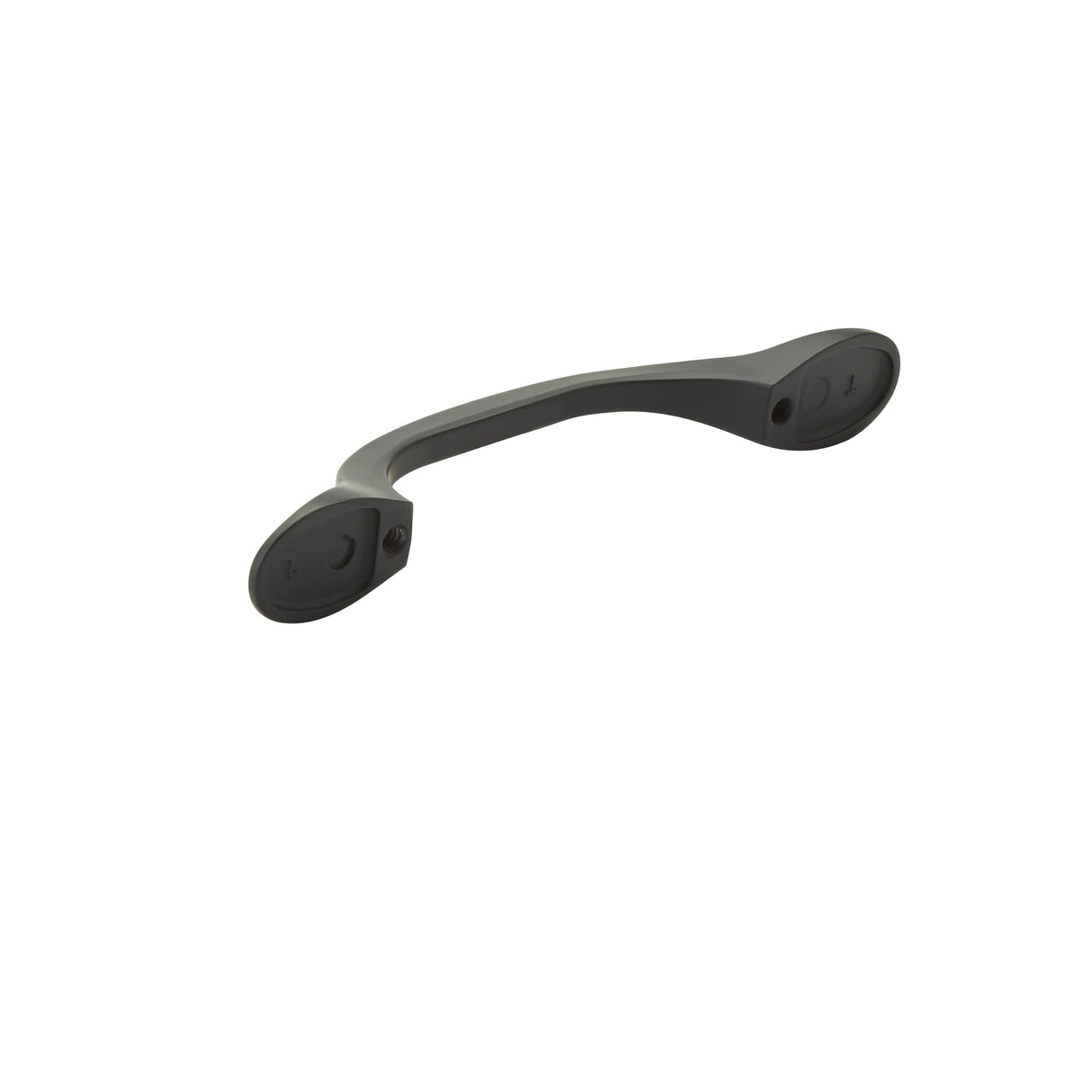 Amerock Cabinet Pull Matte Black 3 inch (76 mm) Center-to-Center Ravino 1 Pack Drawer Pull Drawer Handle Cabinet Hardware