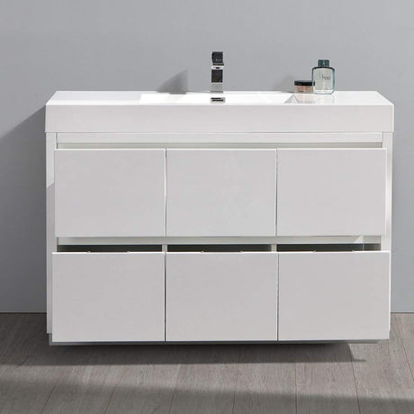 Fresca FCB8448GO-I Fresca Valencia 48" Gray Oak Free Standing Modern Bathroom Vanity