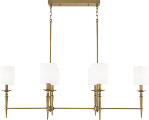 Capital Lighting 842661AD-701 Abbie 6 Light Island Aged Brass