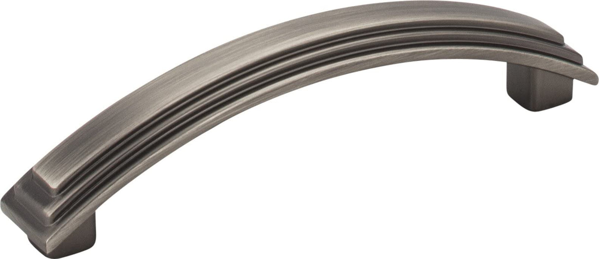 Elements 351-96BNBDL 96 mm Center-to-Center Brushed Pewter Arched Calloway Cabinet Pull