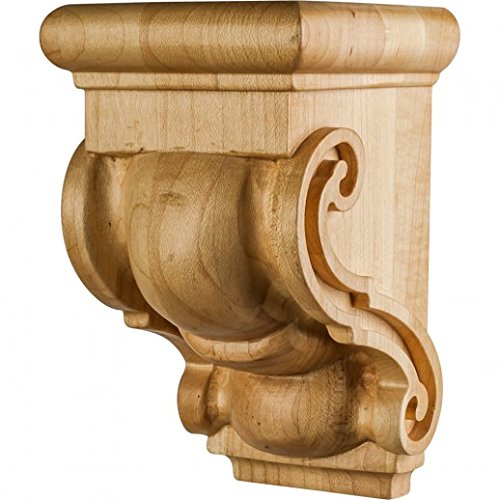 Hardware Resources CORF-5-CH 3-1/16" W x 3-1/16" D x 5" H Cherry Scrolled Corbel
