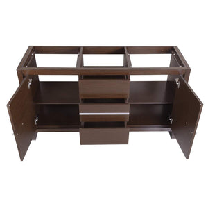 Fresca FCB8119HA Fresca Allier Rio 60" Ash Gray Double Sink Modern Bathroom Cabinet