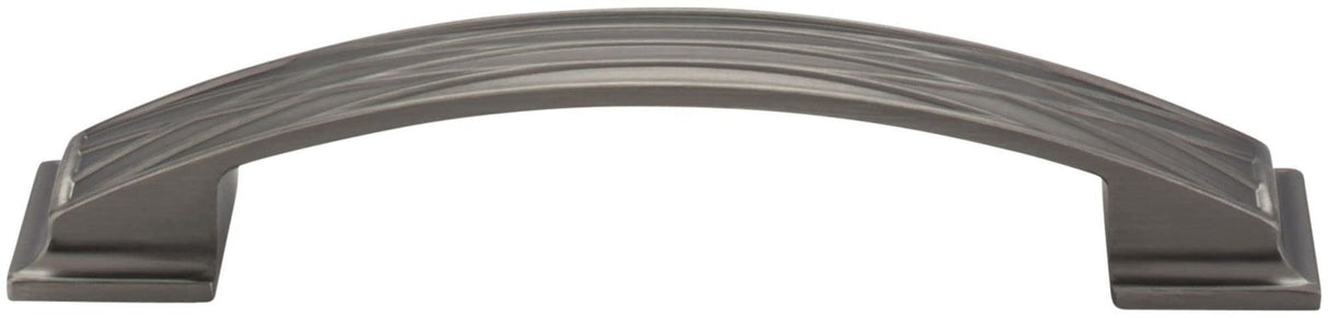 Jeffrey Alexander 535-128BNBDL 128 mm Center-to-Center Brushed Pewter Square Geometric Pattern Aberdeen Cabinet Pull