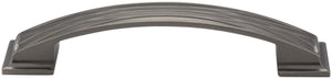 Jeffrey Alexander 535-128BNBDL 128 mm Center-to-Center Brushed Pewter Square Geometric Pattern Aberdeen Cabinet Pull