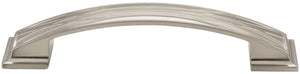 Jeffrey Alexander 535-128BNBDL 128 mm Center-to-Center Brushed Pewter Square Geometric Pattern Aberdeen Cabinet Pull