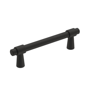 Amerock Cabinet Pull Matte Black 3-3/4 inch (96 mm) Center-to-Center Destine 1 Pack Drawer Pull Cabinet Handle Cabinet Hardware