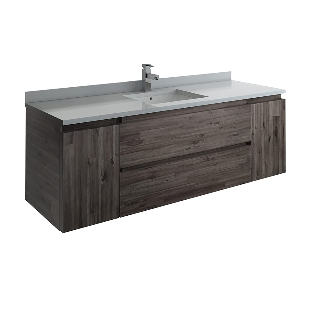 Fresca FCB31-123612ACA Fresca Formosa 59" Wall Hung Single Sink Modern Bathroom Cabinet