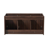 Fresca FCB8092GW Fresca Vista 48" Walnut Wall Hung Modern Bathroom Cabinet