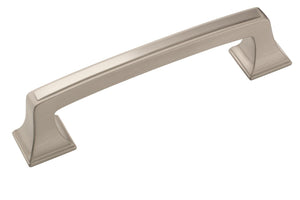 Amerock Cabinet Pull Satin Nickel 3-3/4 inch (96 mm) Center to Center Mulholland 1 Pack Drawer Pull Drawer Handle Cabinet Hardware