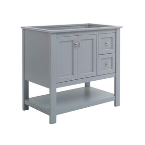 Fresca FCB2336GR Fresca Manchester 36" Gray Traditional Bathroom Cabinet