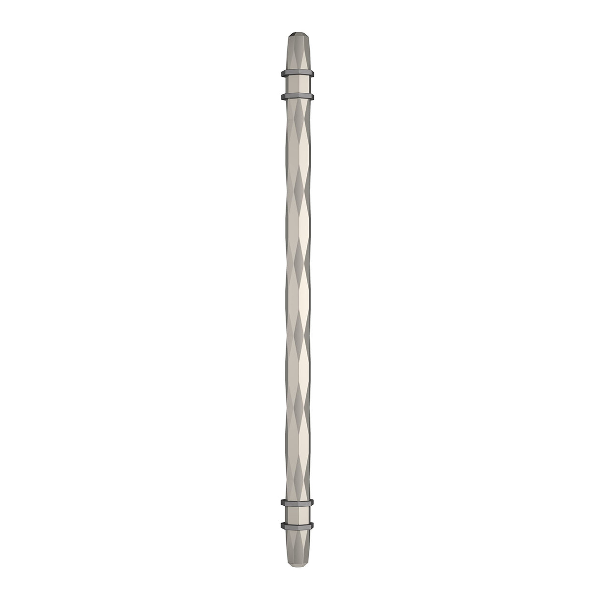Amerock Cabinet Pull Satin Nickel/Black Chrome 10-1/16 inch (256 mm) Center-to-Center London 1 Pack Drawer Pull Drawer Handle Cabinet Hardware