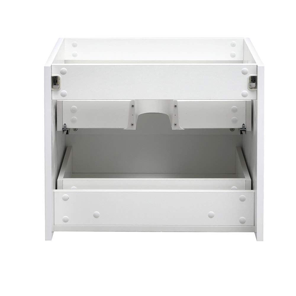 Fresca FCB8324WH Fresca Valencia 24" Glossy White Wall Hung Modern Bathroom Cabinet